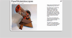 Desktop Screenshot of parettikaleidoscopes.com